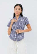 SAKURA さくら Navy Kebaya Top Batik