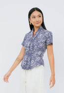 SAKURA さくら Navy Kebaya Top Batik