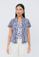 SAKURA さくら Navy Kebaya Top Batik