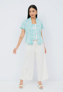 SAKURA さくら Mint Kebaya Top Batik