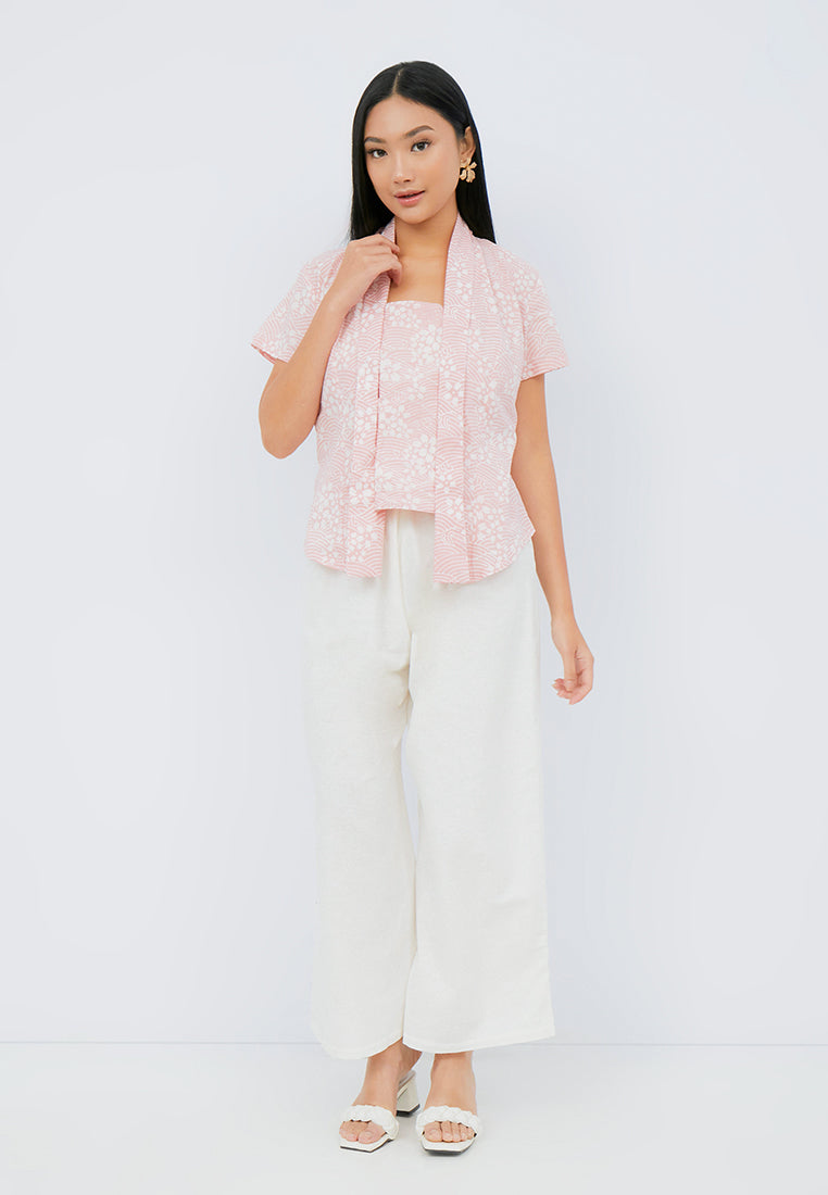 SAKURA さくら Blush Kebaya Top Batik