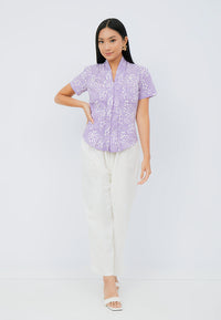 SAKURA さくら Lilac Kebaya Top Batik