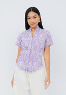 SAKURA さくら Lilac Kebaya Top Batik