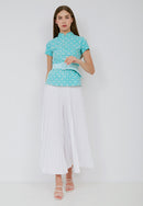 Basic Pleated Culottes Maxi (White)