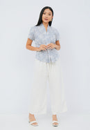 SAKURA さくら Grey Kebaya Top Batik