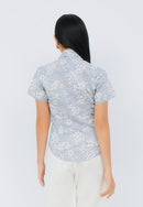 SAKURA さくら Grey Kebaya Top Batik
