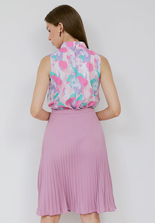 Songbirds Cheongsam Top in Pastel