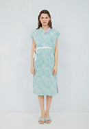 SAKURA さくら LILAC MINT Kimono Cheongsam BATIK