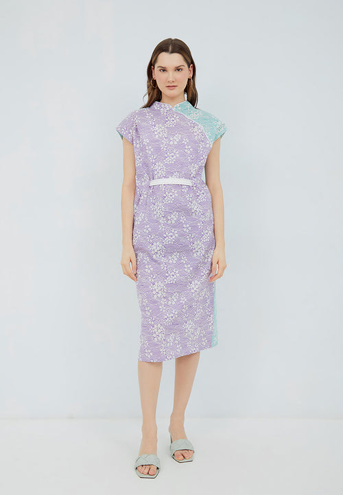 SAKURA さくら LILAC MINT Kimono Cheongsam BATIK