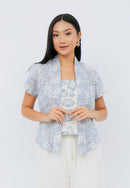 SAKURA さくら Grey Kebaya Top Batik