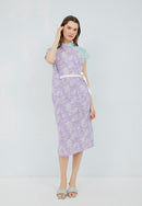 SAKURA さくら LILAC MINT Kimono Cheongsam BATIK