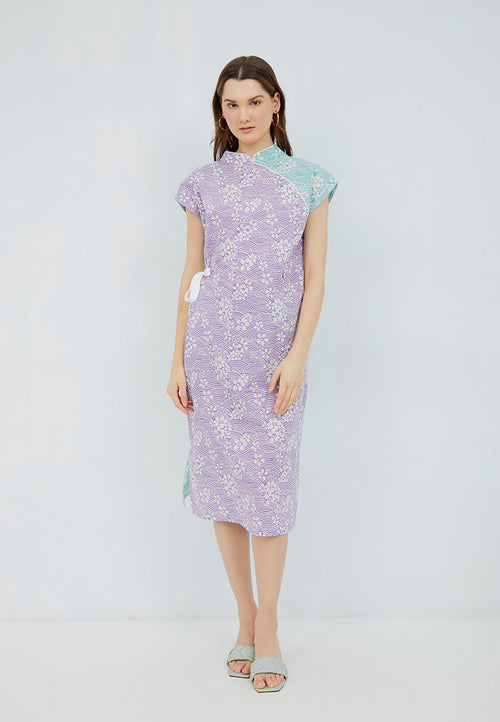 SAKURA さくら LILAC MINT Kimono Cheongsam BATIK
