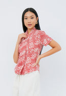 SAKURA さくら Red Kebaya Top Batik