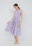 SAKURA さくら LILAC Circle Skirt BATIK