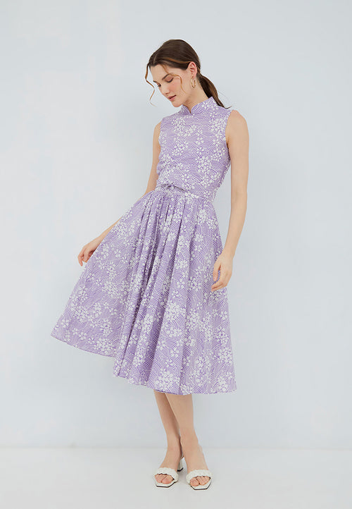 SAKURA さくら LILAC Circle Skirt BATIK