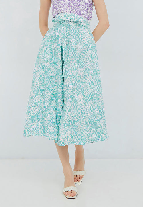 SAKURA さくら MINT Circle Culottes BATIK