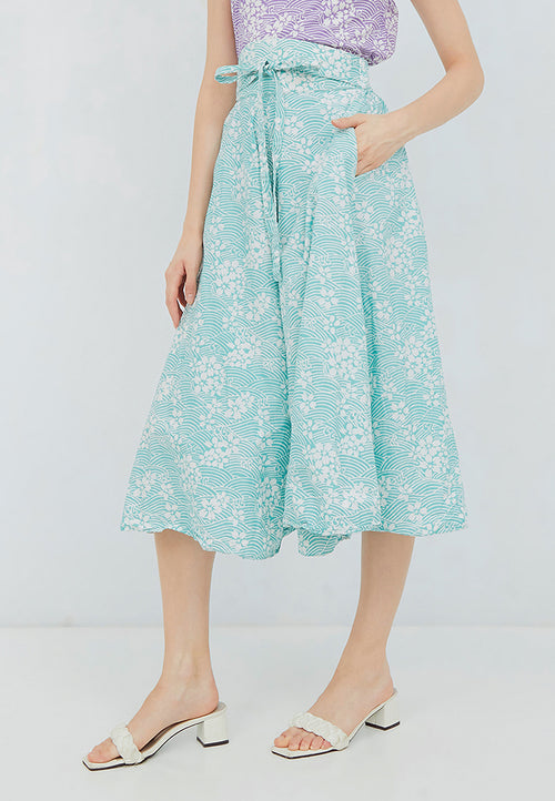 SAKURA さくら MINT Circle Culottes BATIK
