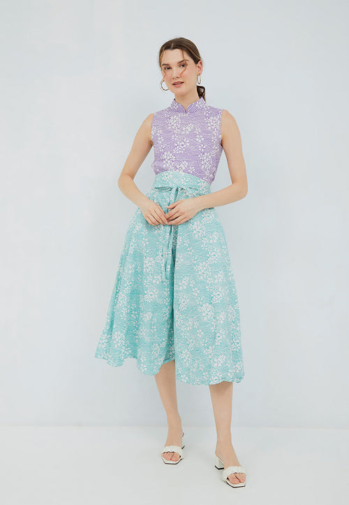 SAKURA さくら MINT Circle Culottes BATIK