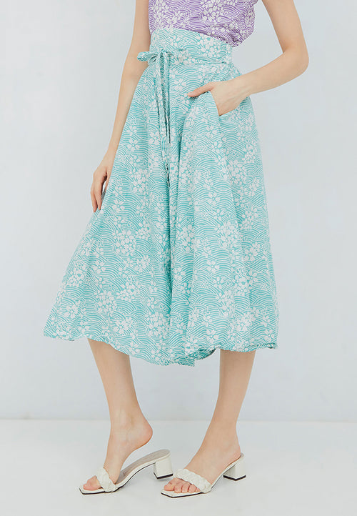 SAKURA さくら MINT Circle Culottes BATIK