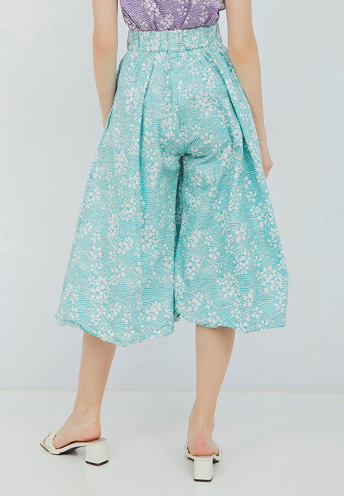 SAKURA さくら MINT Circle Culottes BATIK