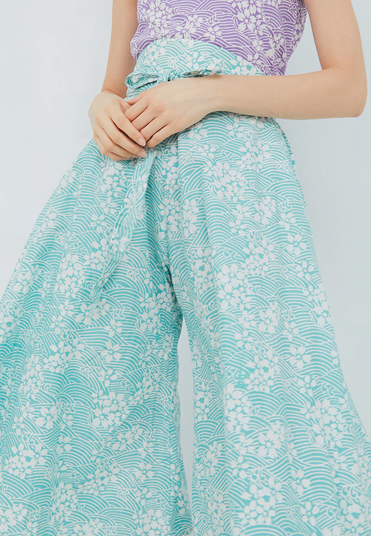 SAKURA さくら MINT Circle Culottes BATIK