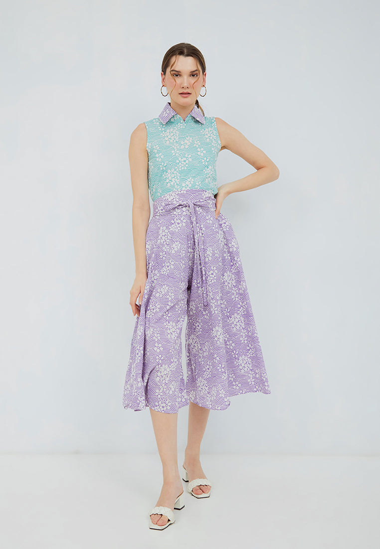 SAKURA さくら LILAC Circle Culottes BATIK