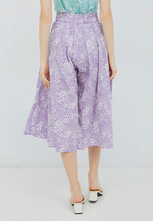 SAKURA さくら LILAC Circle Culottes BATIK