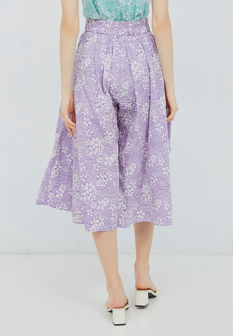 SAKURA さくら LILAC Circle Culottes BATIK