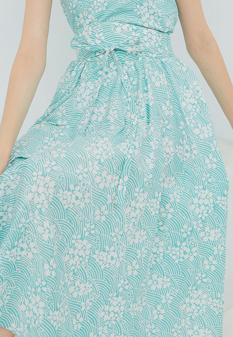 SAKURA さくら MINT Circle Skirt BATIK