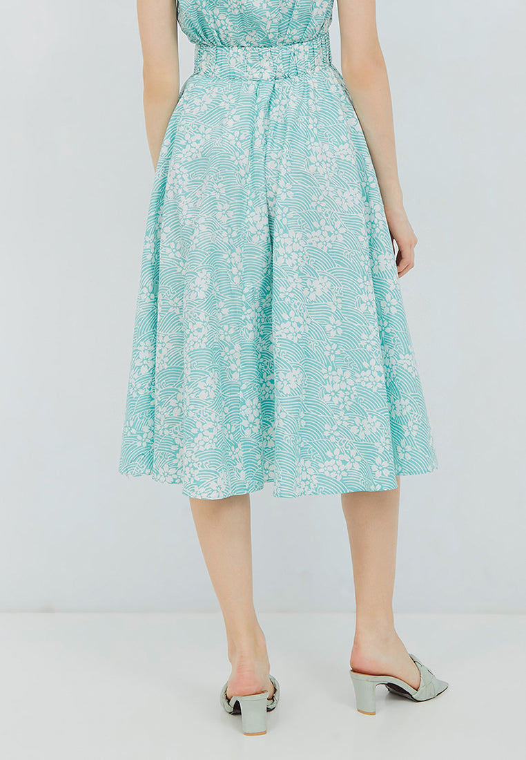 SAKURA さくら MINT Circle Skirt BATIK