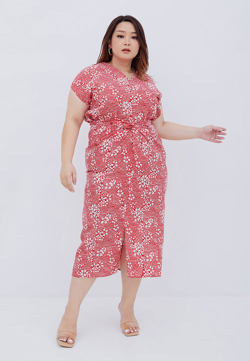 SAKURA さくら Red Sarong Skirt