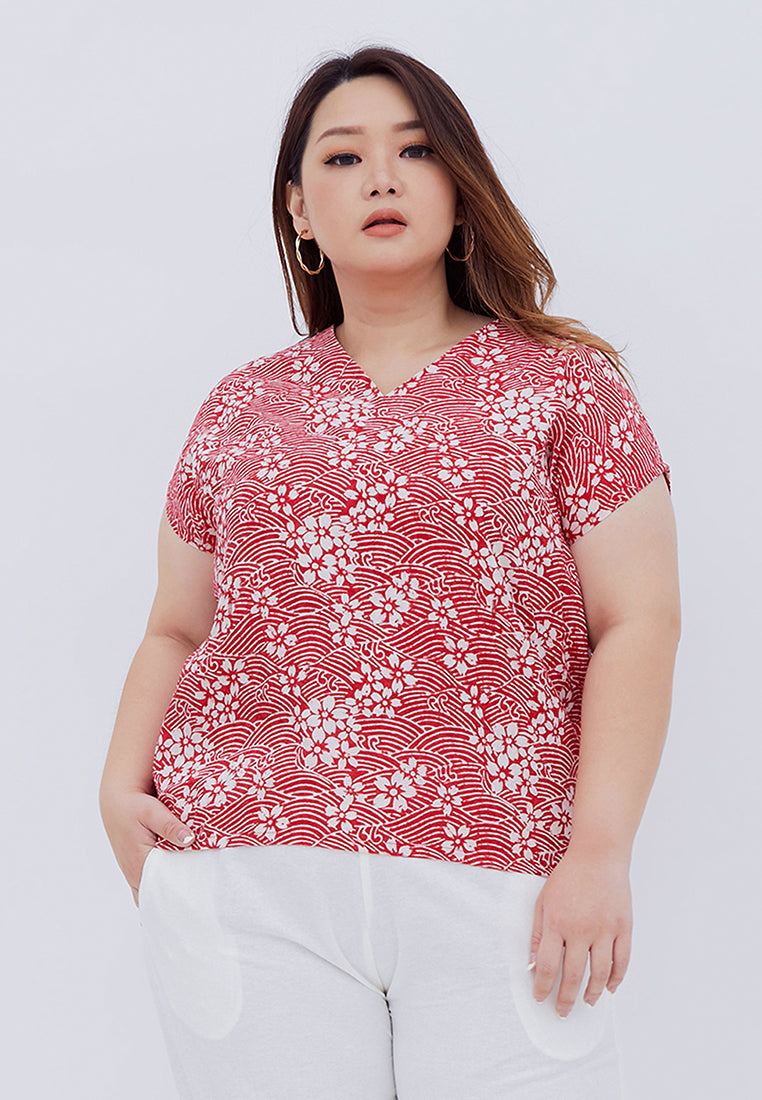 SAKURA さくら RED Multiway Top BATIK