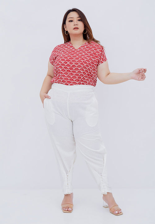 FANS RED Multiway Top BATIK