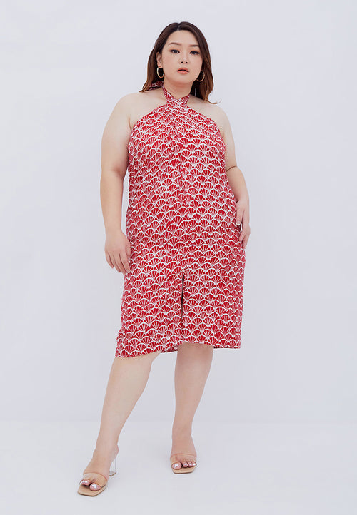 FANS Red Sarong Skirt