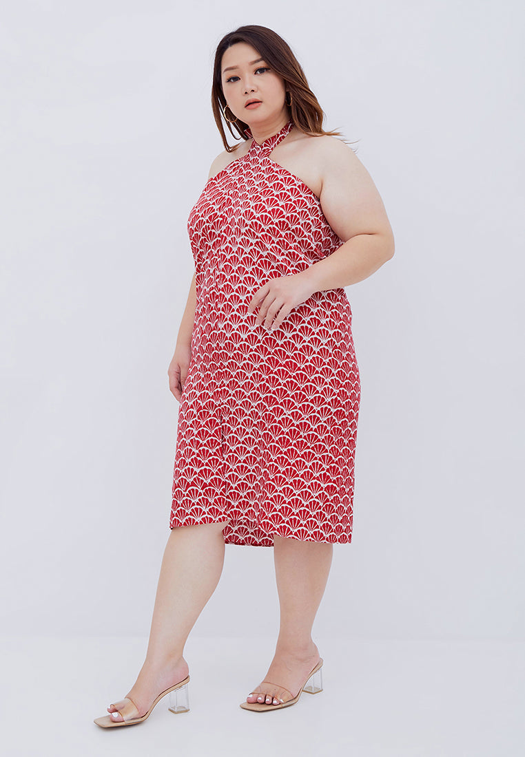 FANS Red Sarong Skirt