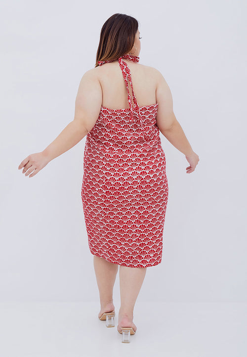 FANS Red Sarong Skirt