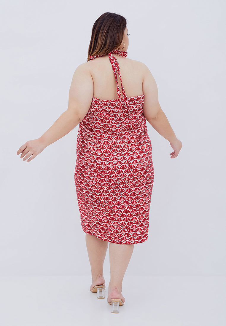 FANS Red Sarong Skirt