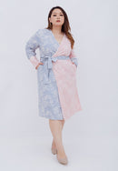 SAKURA さくら Blush Grey Wrap Dress