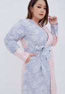 SAKURA さくら Blush Grey Wrap Dress
