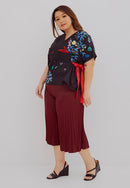 BLACK 花 HANA Embroidery Multiway Top