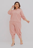 Basic Tunic Shirt BLUSH In Cotton Linen
