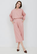 Basic Tunic Shirt BLUSH In Cotton Linen