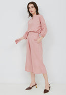 Basic Tunic Shirt BLUSH In Cotton Linen