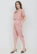 Basic Relax Top BLUSH In Cotton Linen