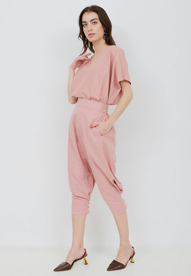 Basic Relax Top BLUSH In Cotton Linen