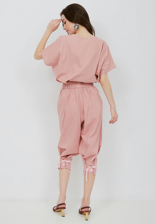 Basic Relax Top BLUSH In Cotton Linen