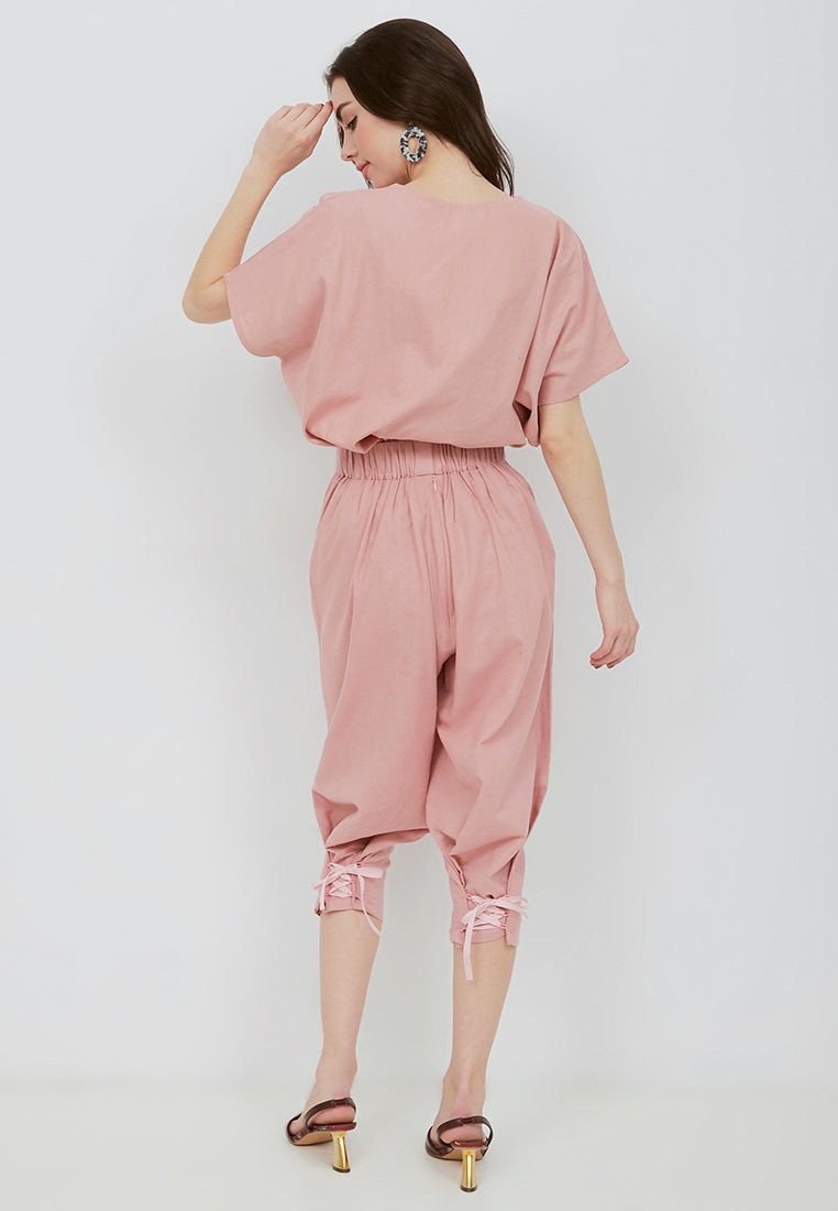 Basic Relax Top BLUSH In Cotton Linen