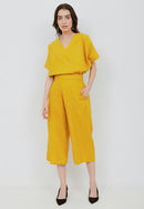 Basic Relax Top MUSTARD In Cotton Linen