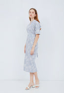SAKURA さくら GREY Kimono Pencil Dress BATIK