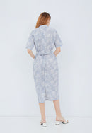 SAKURA さくら GREY Kimono Pencil Dress BATIK